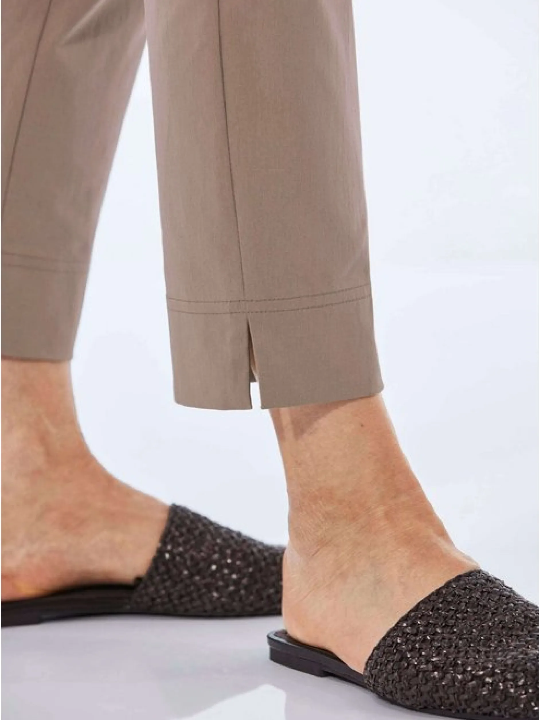Goldner Damen Capri- & 7/8-Hosen - Kurzgröße in taupe
