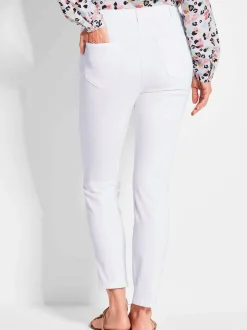 Goldner Damen Capri- & 7/8-Hosen - Kurzgröße in weiß
