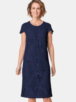 Goldner Damen Festliche Kleider in marine