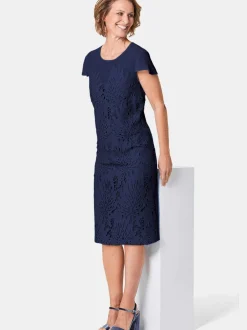 Goldner Damen Festliche Kleider in marine