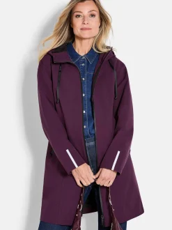 Goldner Damen Funktionsjacken in aubergine