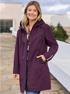 Goldner Damen Funktionsjacken in aubergine