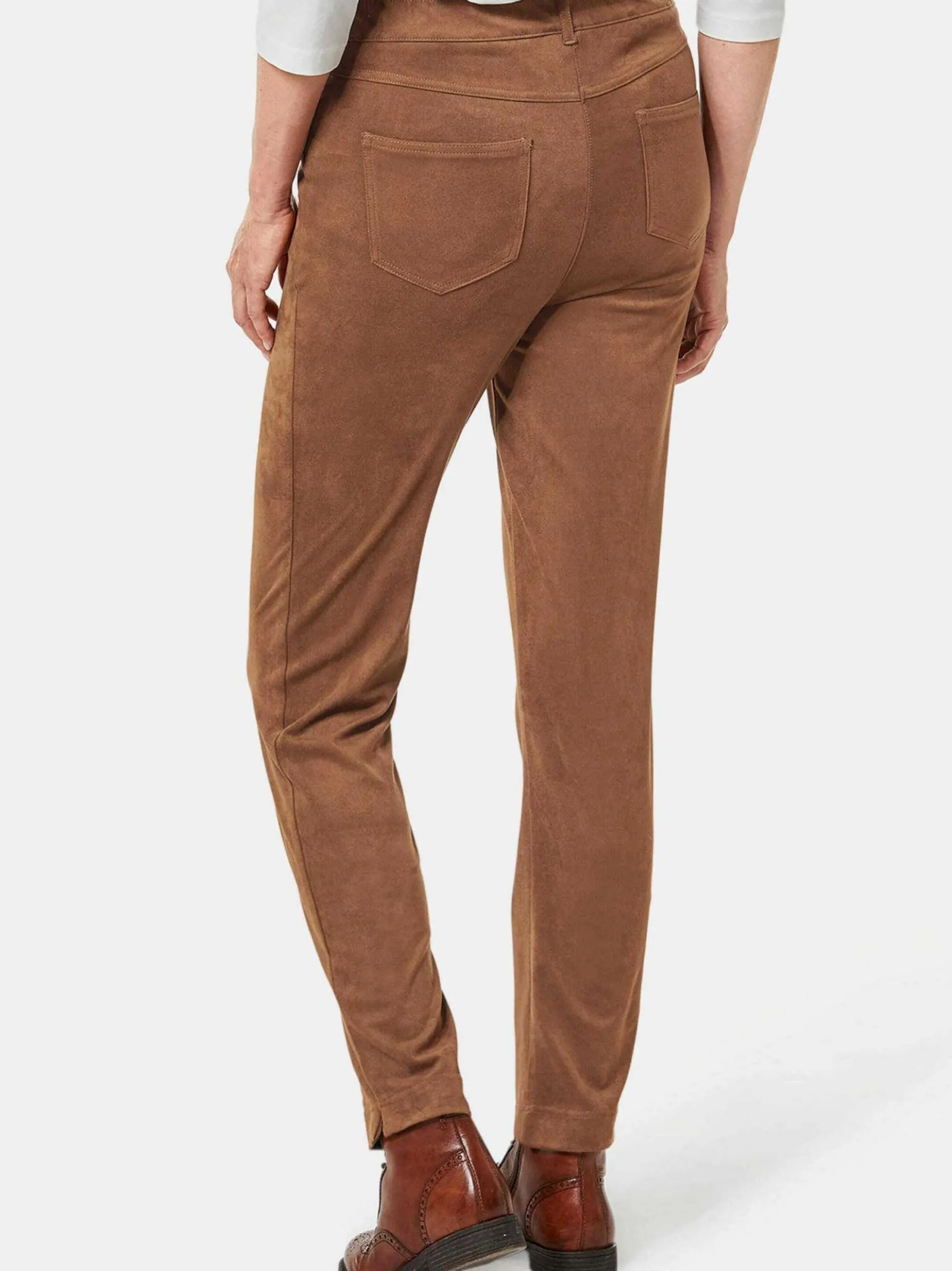 Goldner Damen Hose in cognac