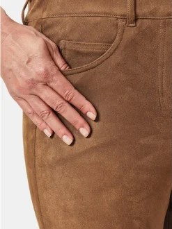 Goldner Damen Hose in cognac