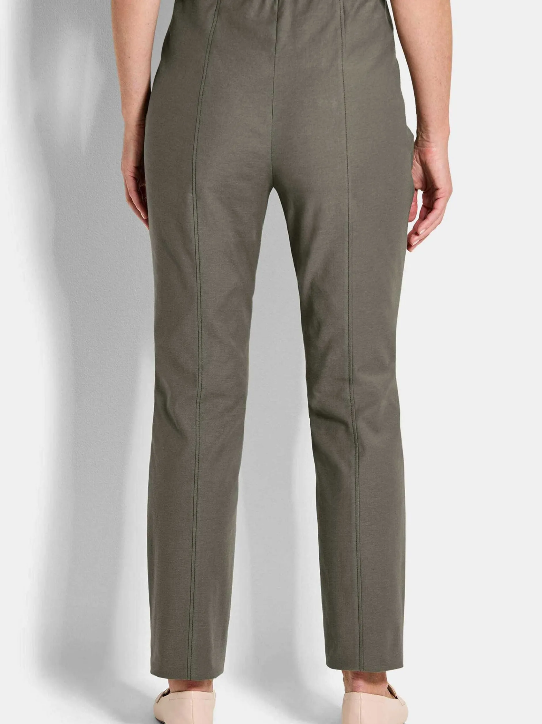 Goldner Damen Hosen in grün
