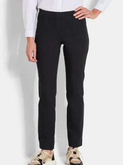 Goldner Damen Hosen in schwarz