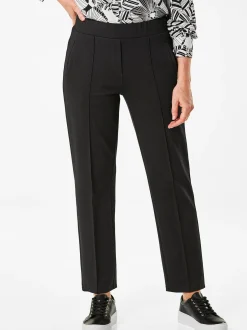 Goldner Damen Hosen in schwarz