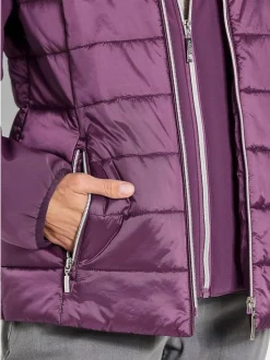 Goldner Damen Jacken in aubergine