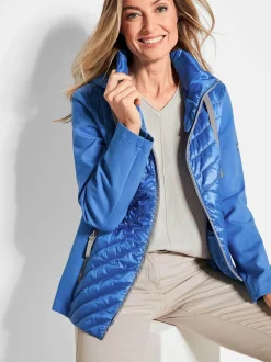 Goldner Damen Jacken in blau