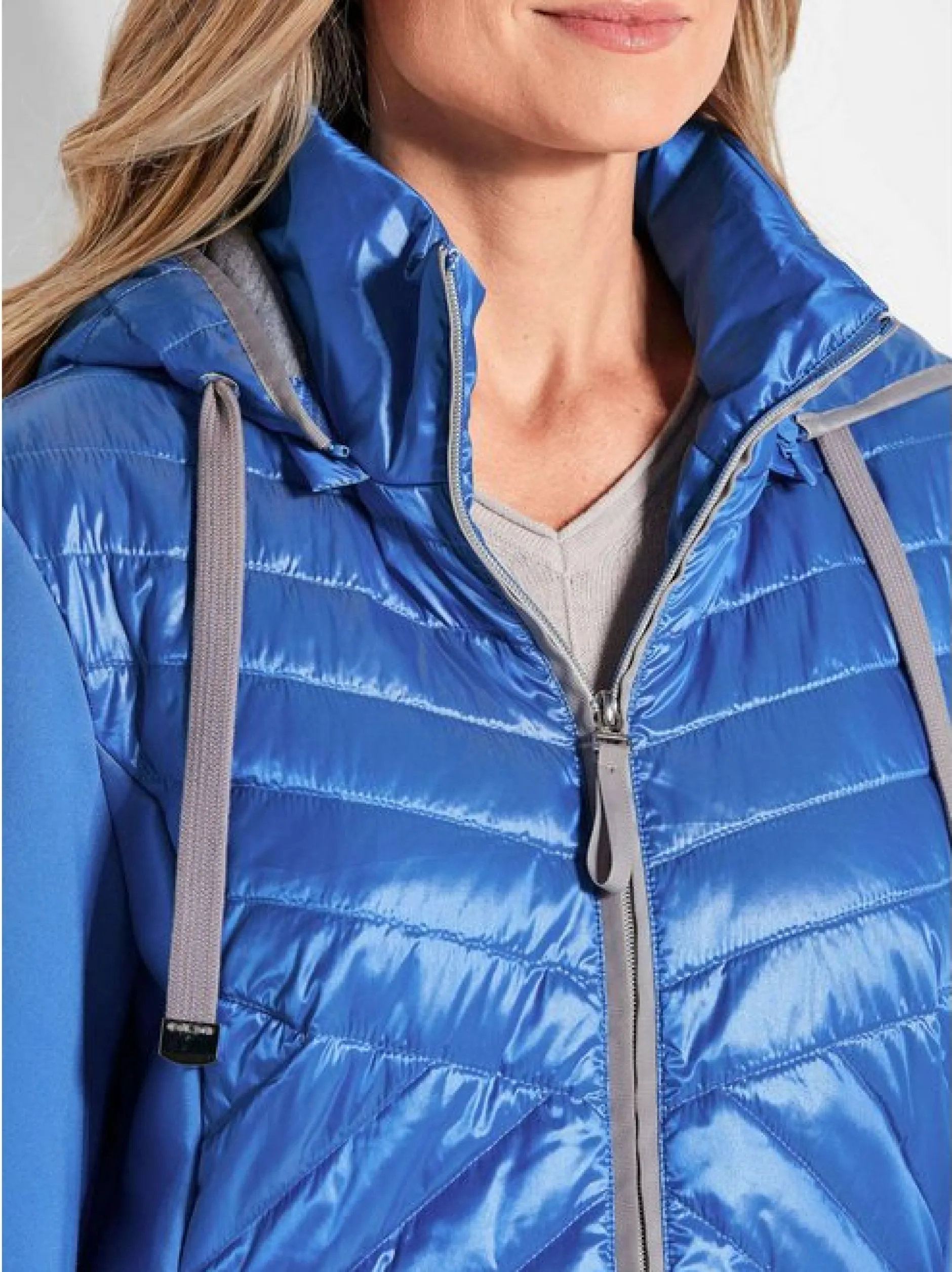 Goldner Damen Jacken in blau