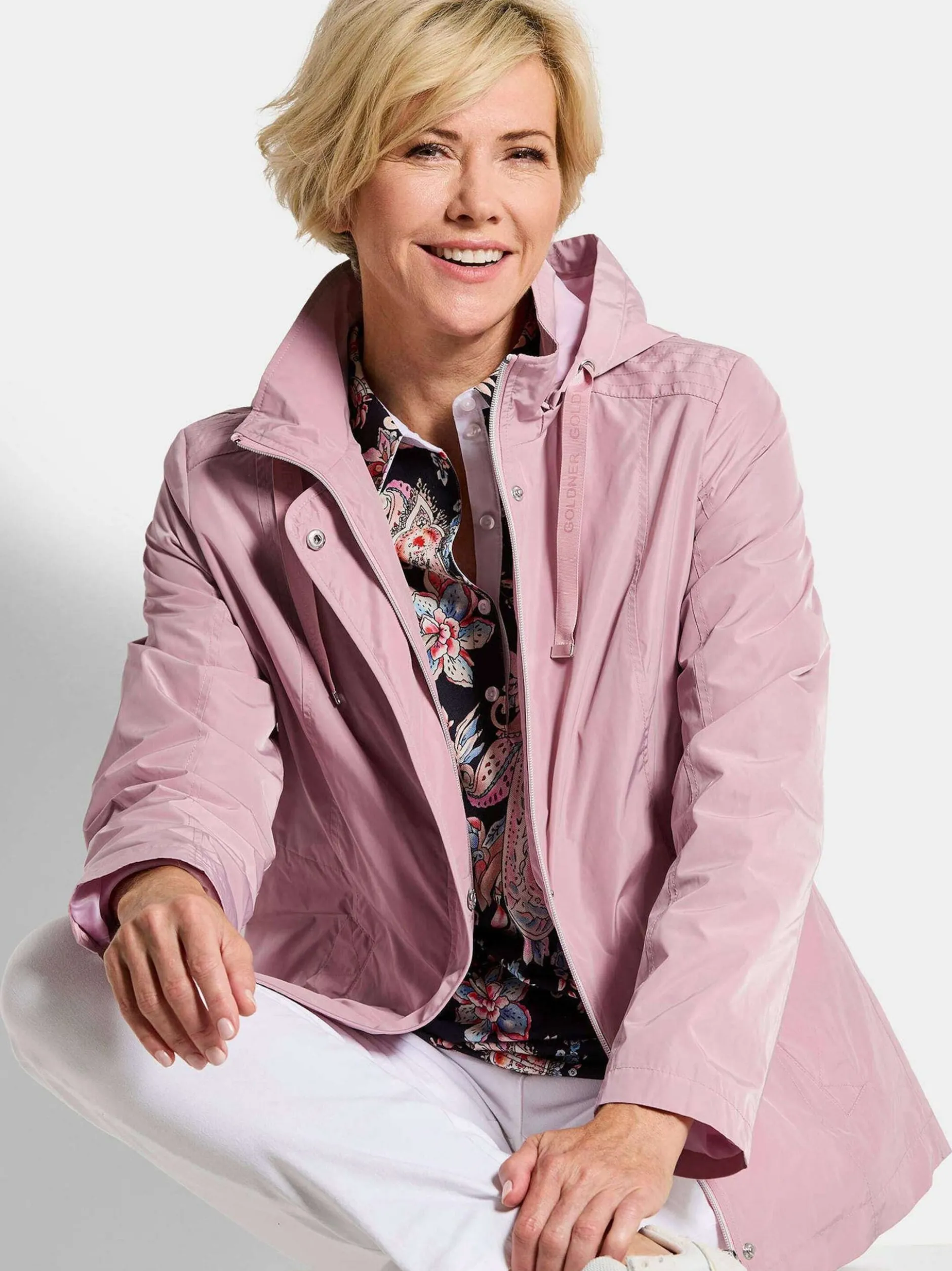 Goldner Damen Jacken in rosa