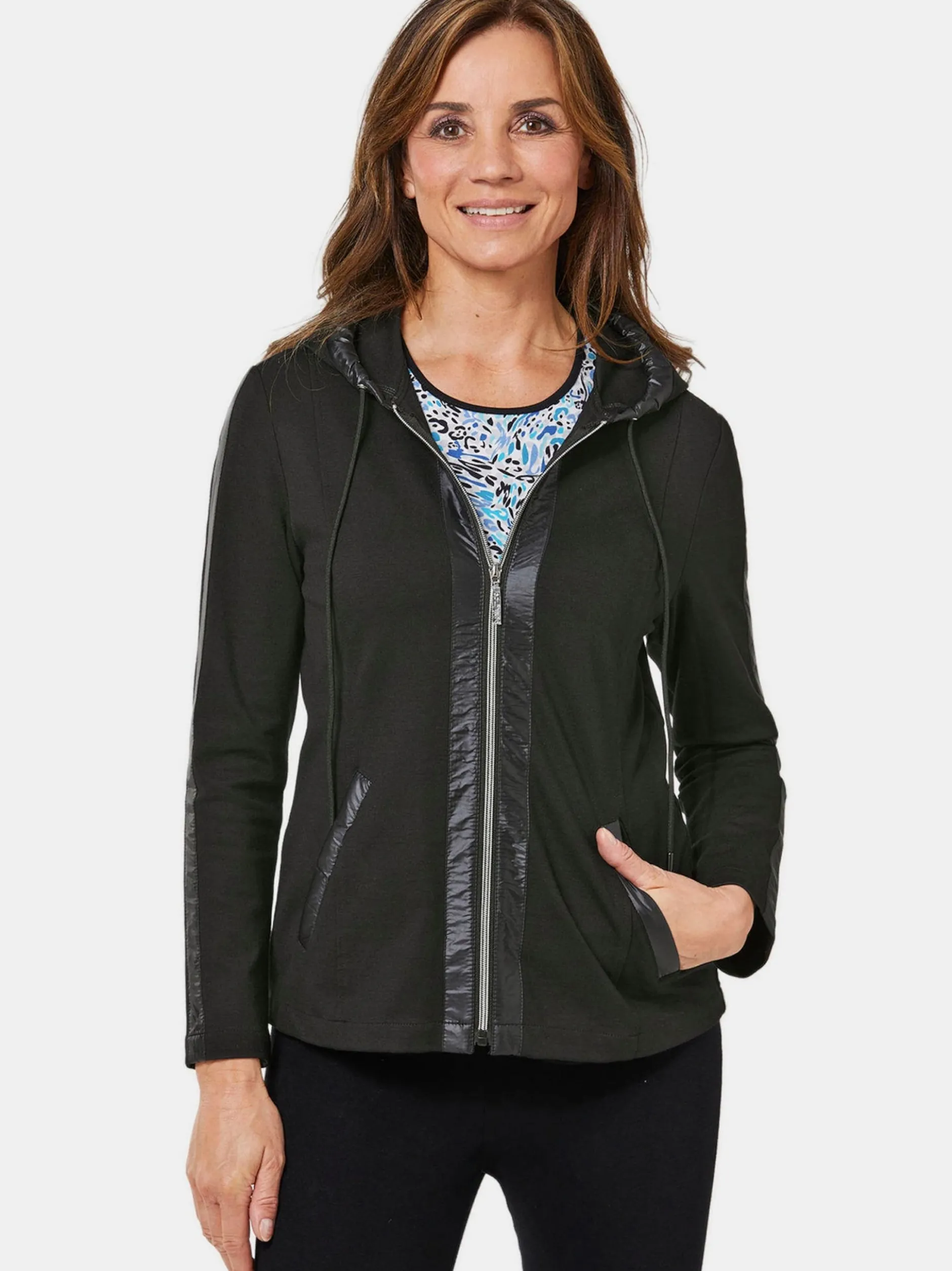 Goldner Damen Jacken in schwarz