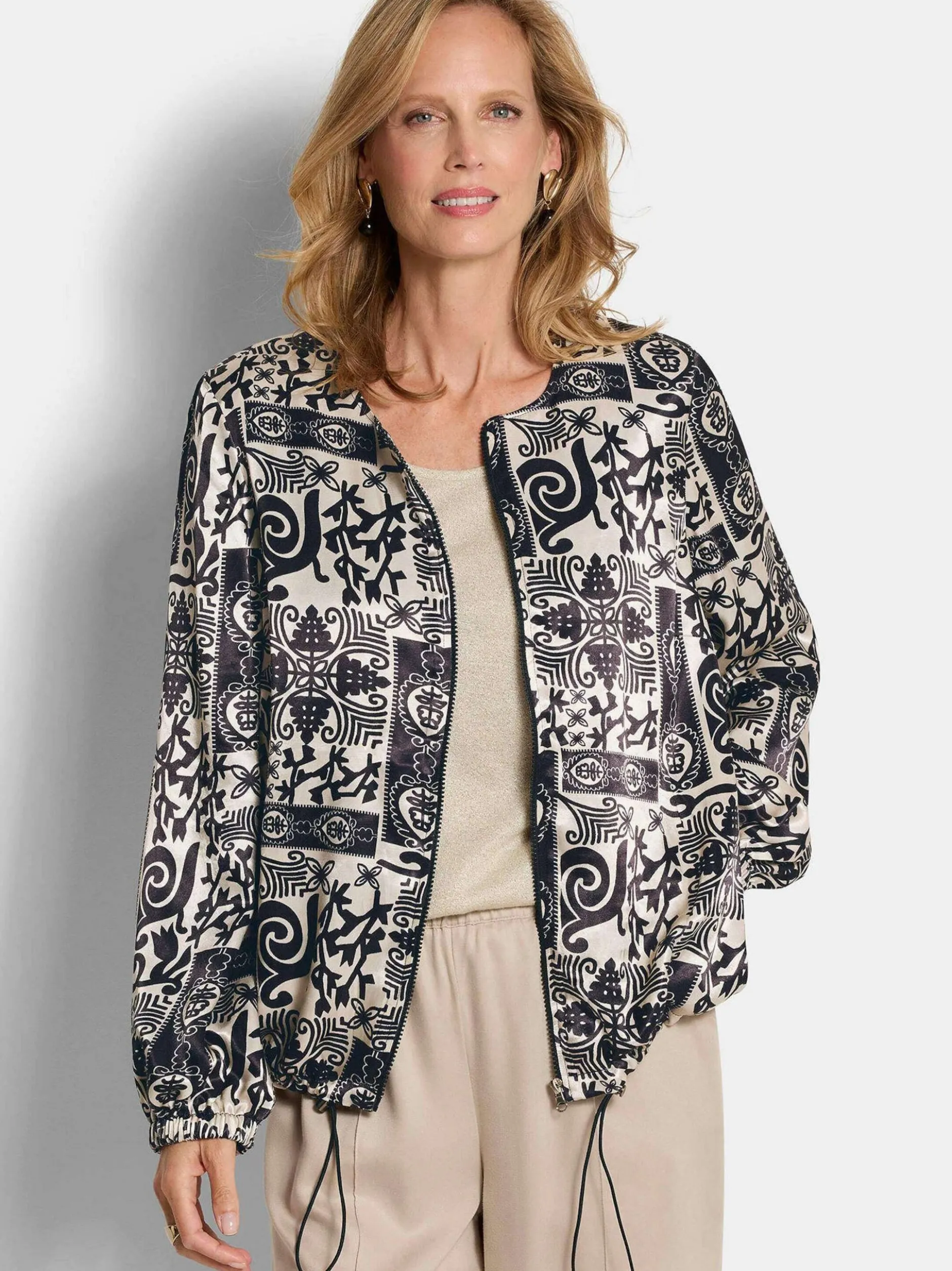 Goldner Damen Jacken in schwarz
