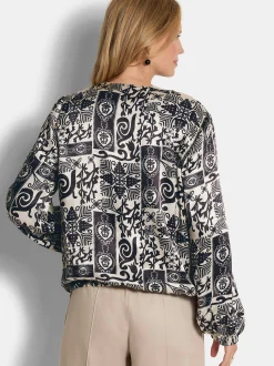 Goldner Damen Jacken in schwarz
