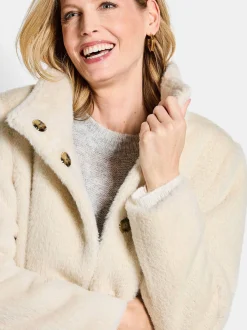 Goldner Damen Jacken - Kurzgröße in beige