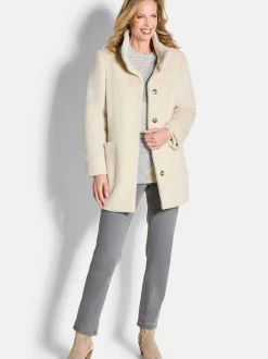 Goldner Damen Jacken - Kurzgröße in beige