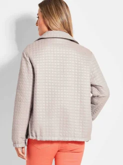 Goldner Damen Jacken - Kurzgröße in medium stone