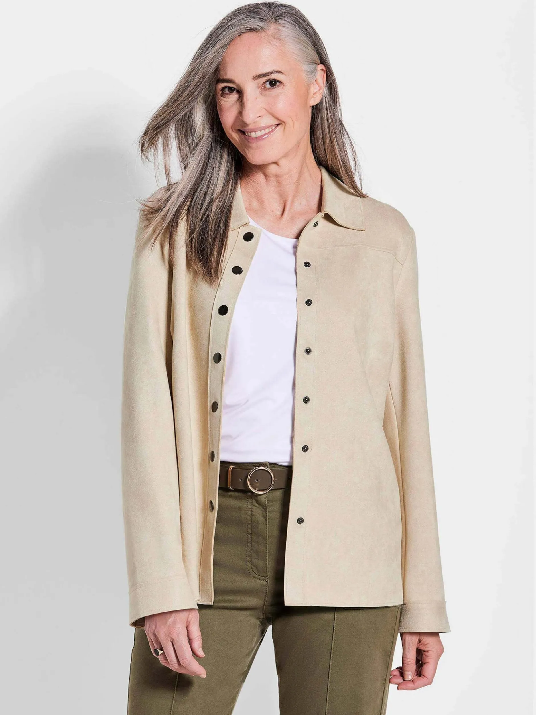 Goldner Damen Jacken - Kurzgröße in beige