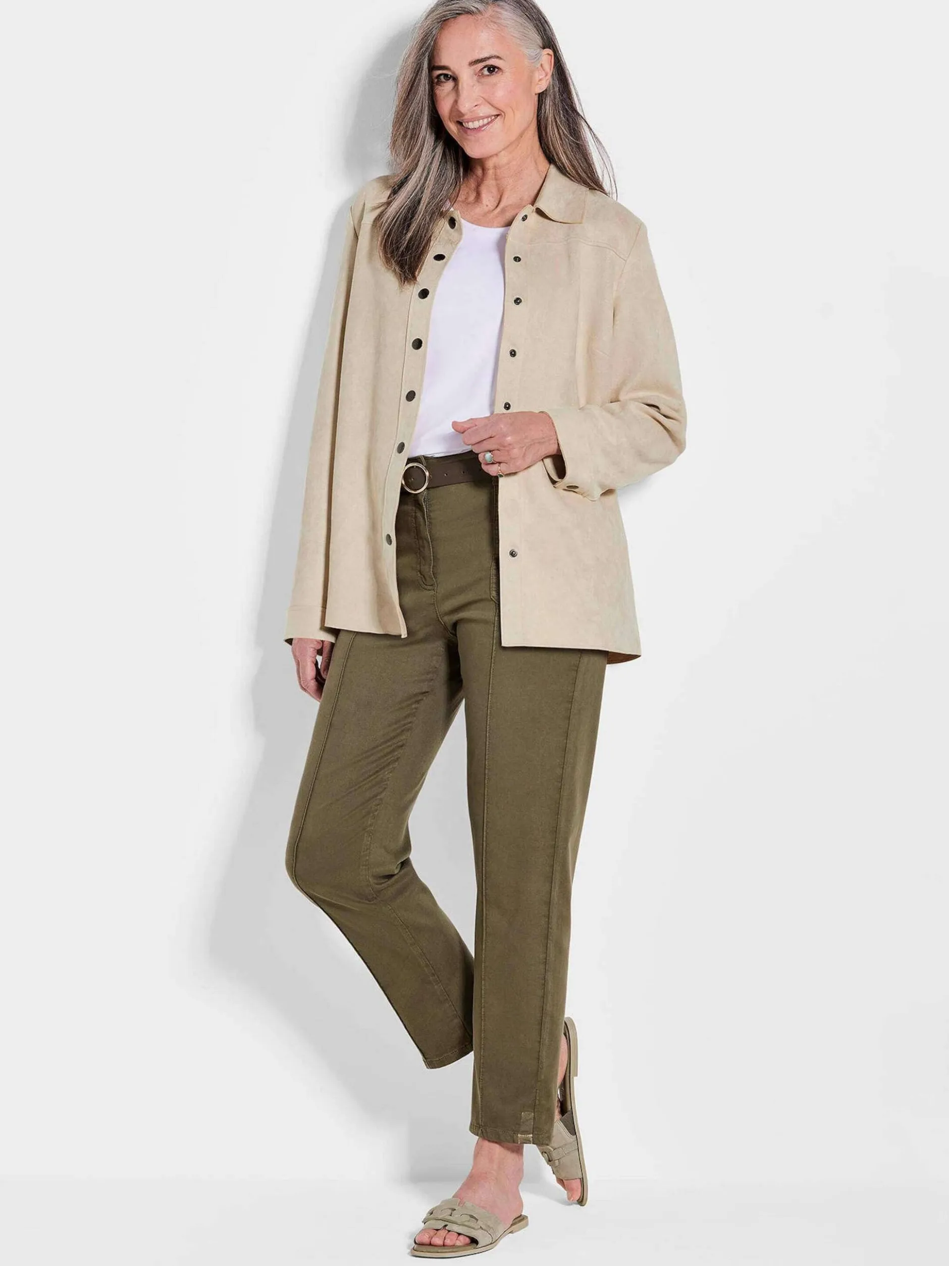 Goldner Damen Jacken - Kurzgröße in beige