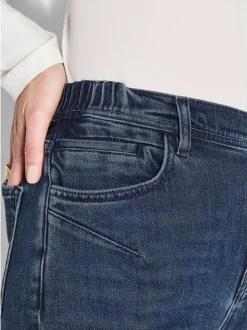 Goldner Damen Jeans in blau