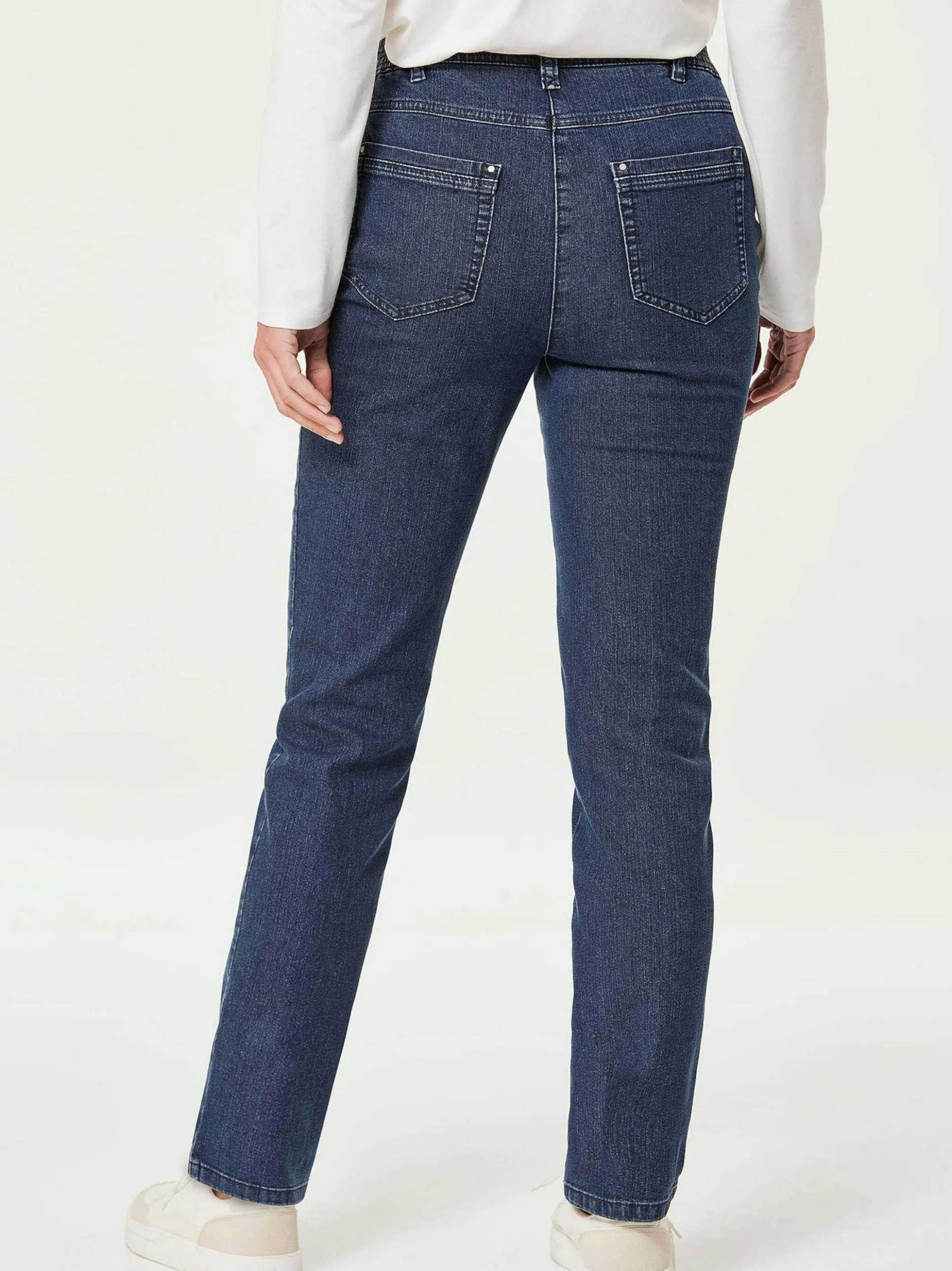 Goldner Damen Jeans in blau