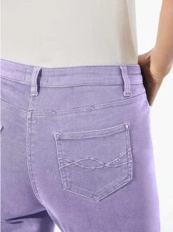 Goldner Damen Jeans in flieder