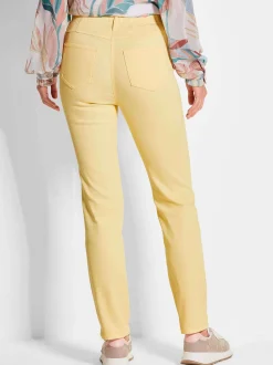 Goldner Damen Jeans in gelb