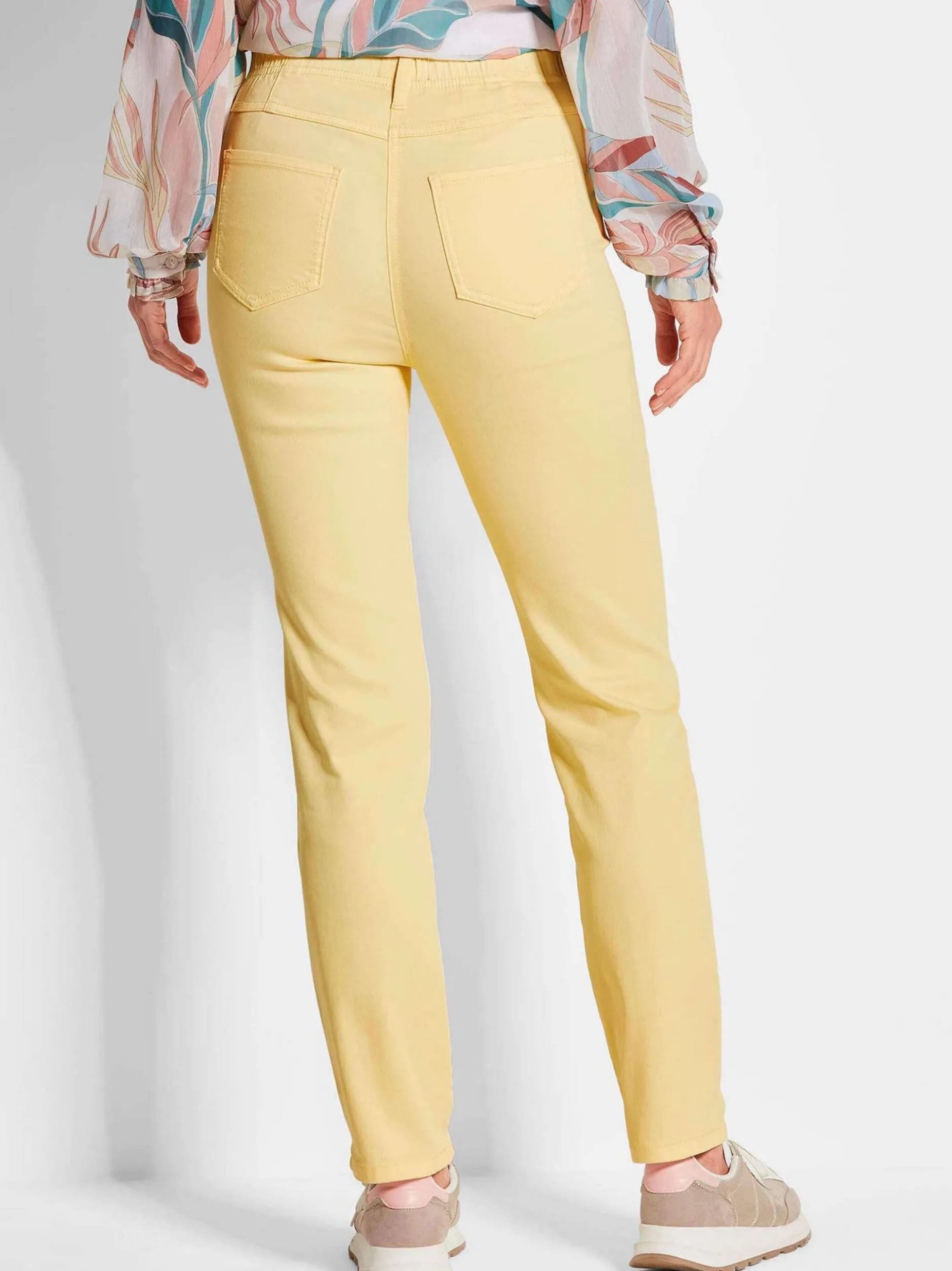 Goldner Damen Jeans in gelb