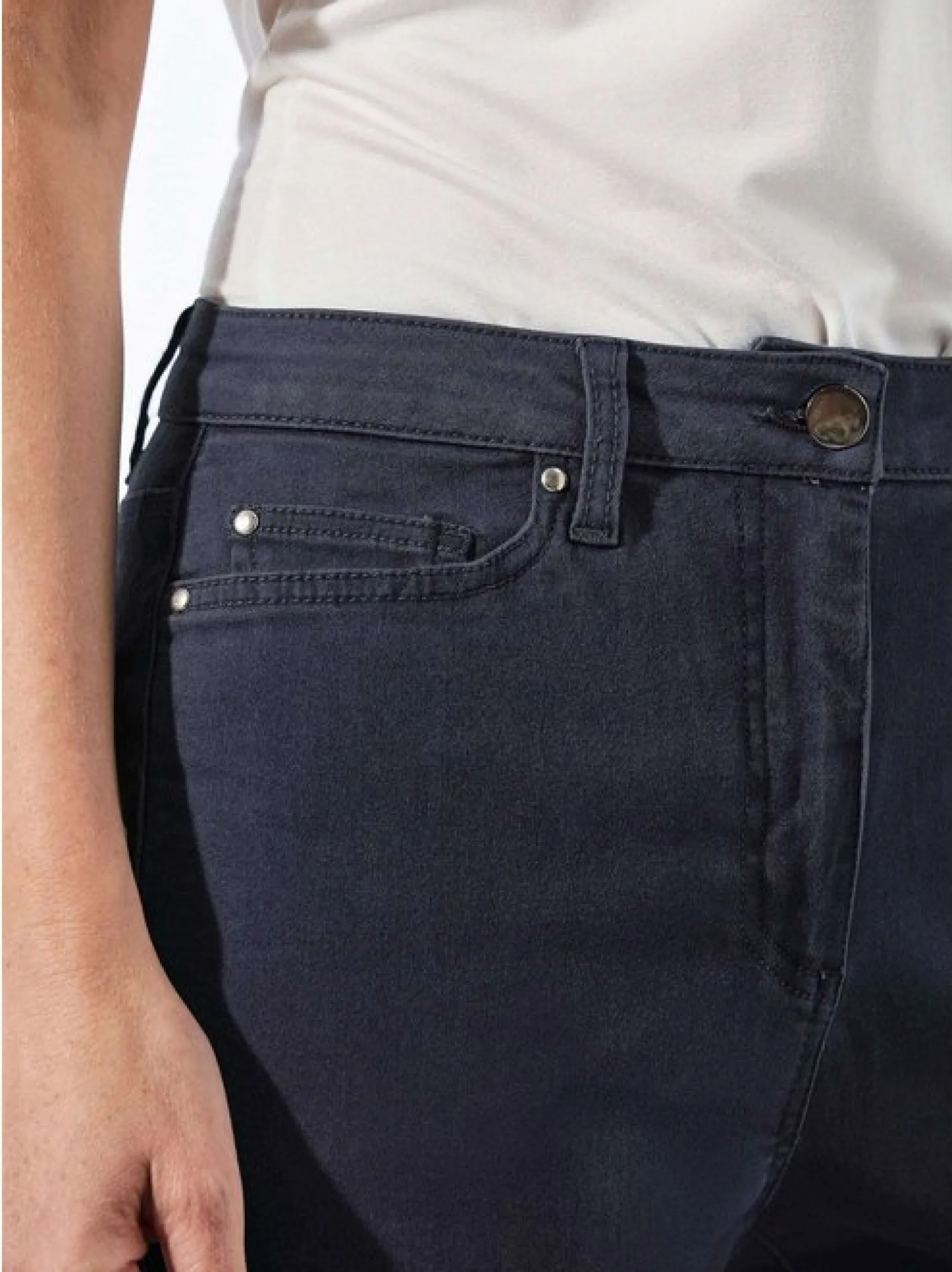 Goldner Damen Jeans in rinsed