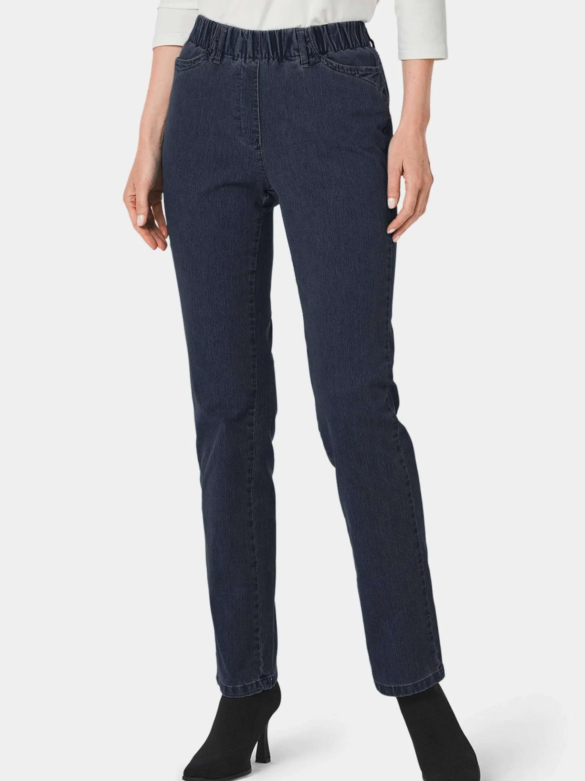 Goldner Damen Jeans in rinsed