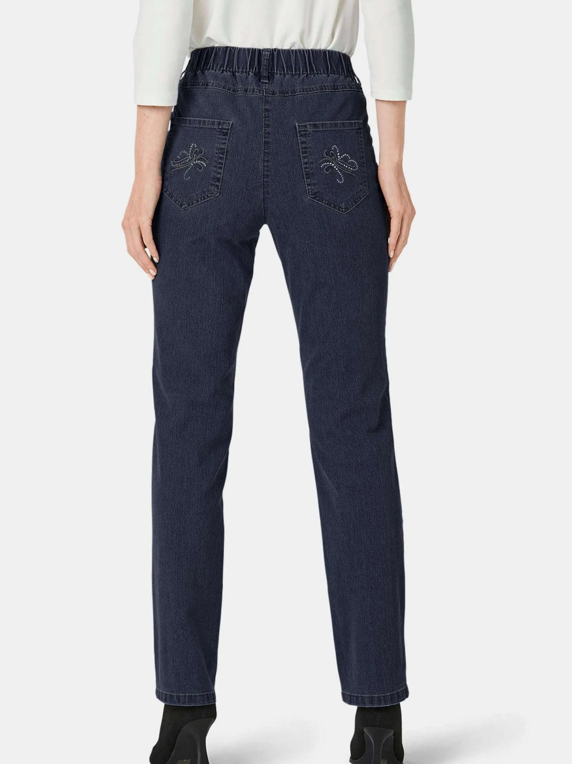Goldner Damen Jeans in rinsed