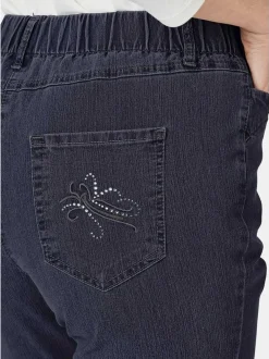Goldner Damen Jeans in rinsed