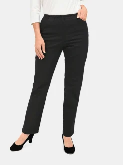 Goldner Damen Jeans in schwarz