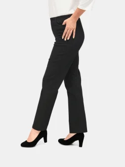 Goldner Damen Jeans in schwarz