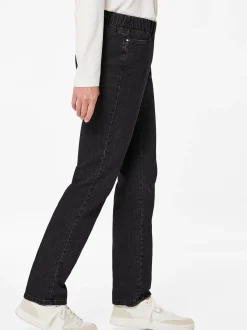 Goldner Damen Jeans in schwarz