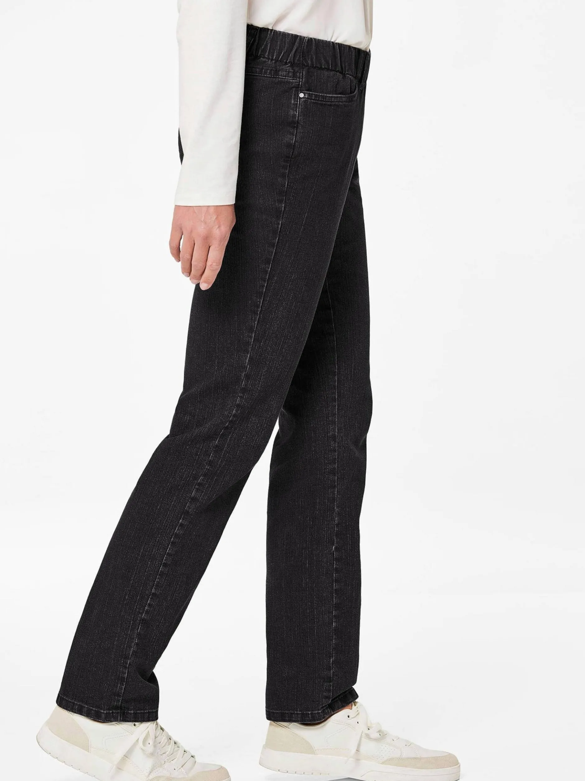 Goldner Damen Jeans in schwarz