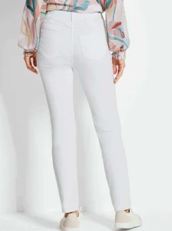 Goldner Damen Jeans in weiß
