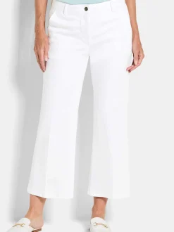 Goldner Damen Jeans in weiß