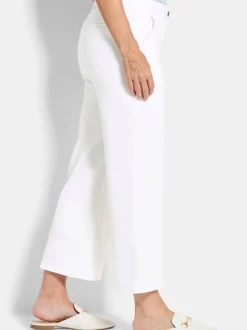 Goldner Damen Jeans in weiß