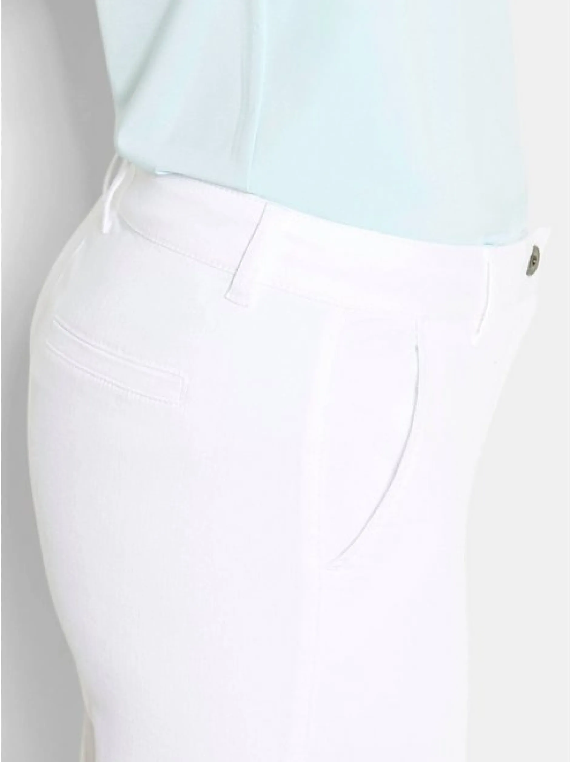 Goldner Damen Jeans in weiß