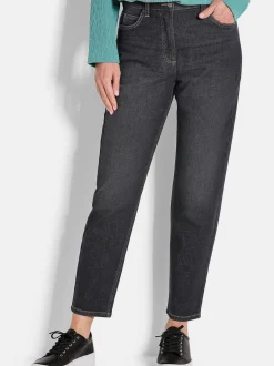 Goldner Damen Jeans - Kurzgröße in schwarz