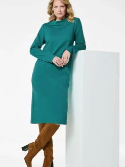 Goldner Damen Jerseykleider - Kurzgröße in grün