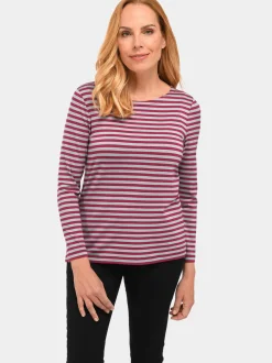 Goldner Damen Langarm-Shirts in grau - Ärmel: langarm