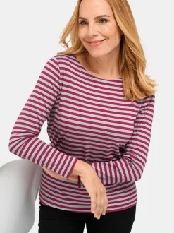 Goldner Damen Langarm-Shirts in grau - Ärmel: langarm