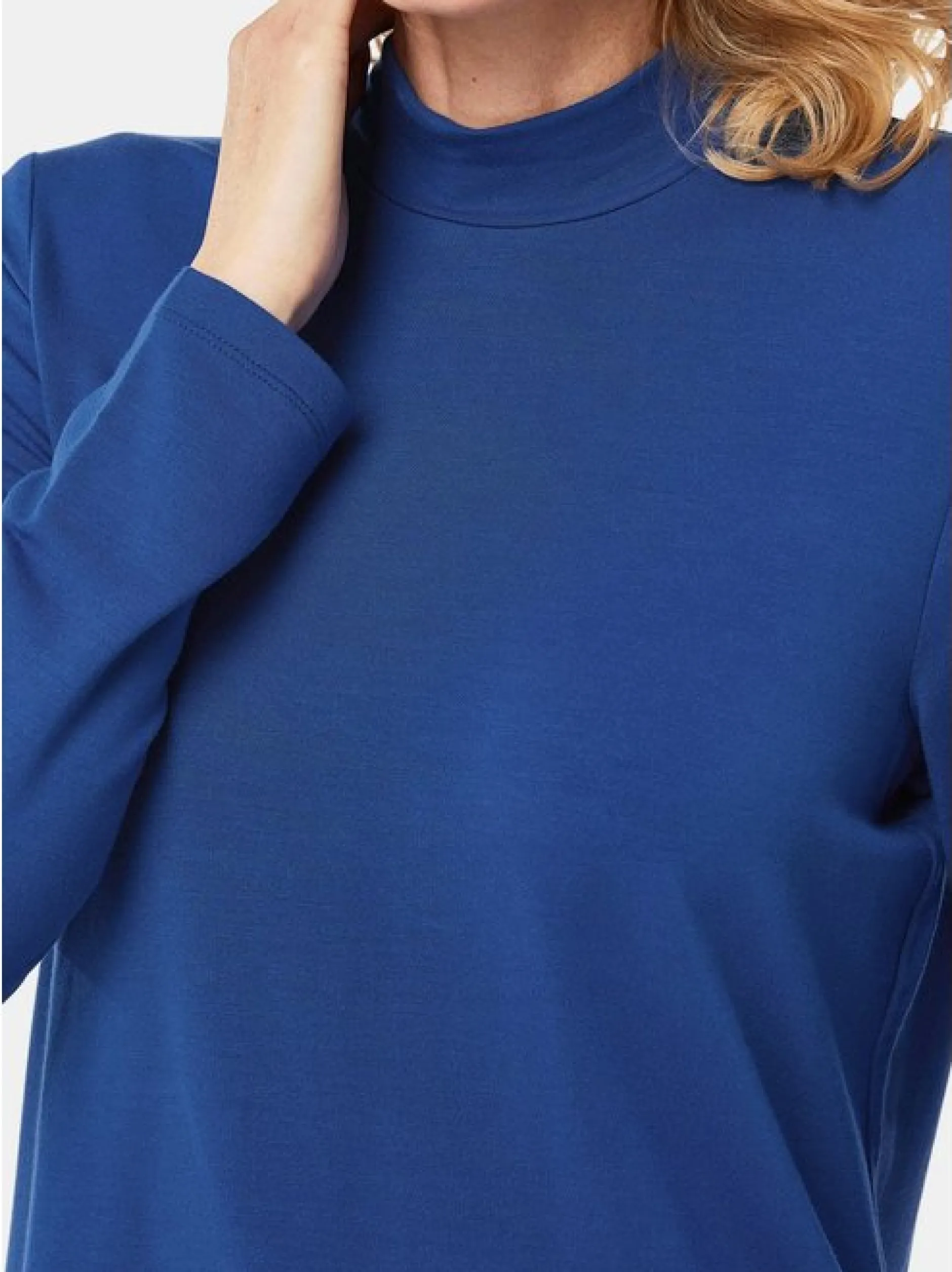 Goldner Damen Langarm-Shirts in royal - Ärmel: langarm