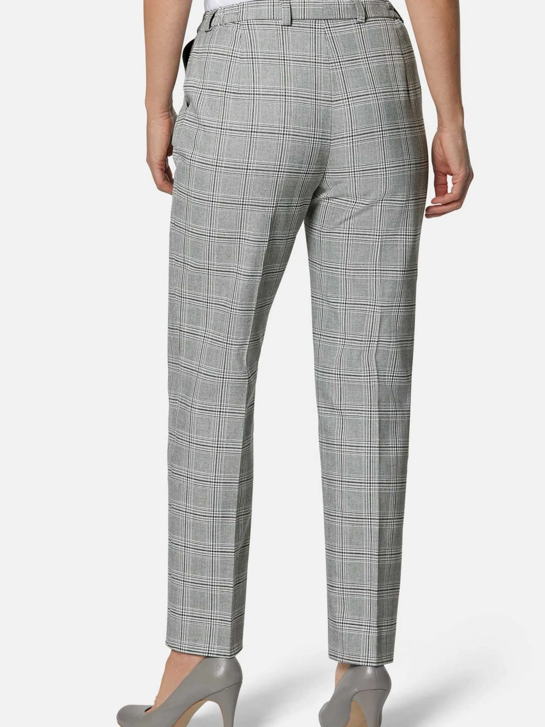 Goldner Damen Lange Hosen in grau