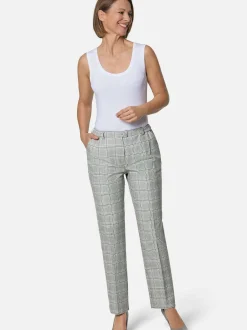 Goldner Damen Lange Hosen in grau