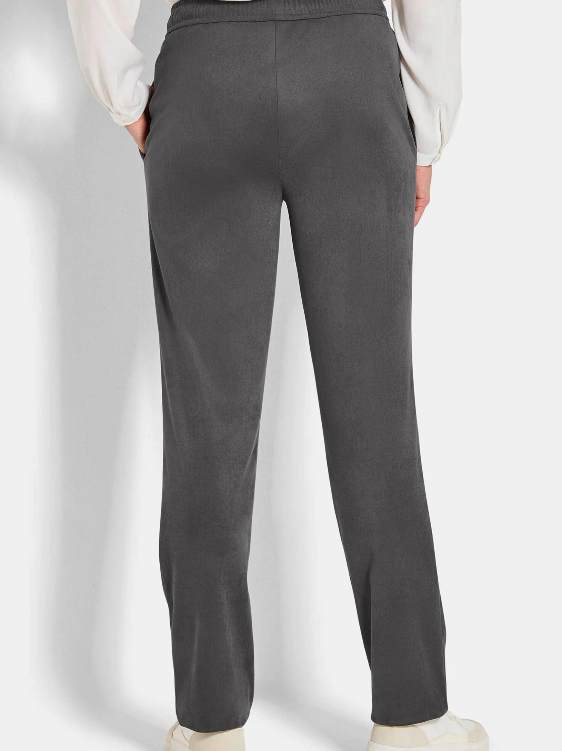 Goldner Damen Lange Hosen in grau