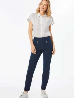 Goldner Damen Lange Hosen in marine