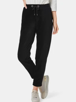 Goldner Damen Lange Hosen in schwarz